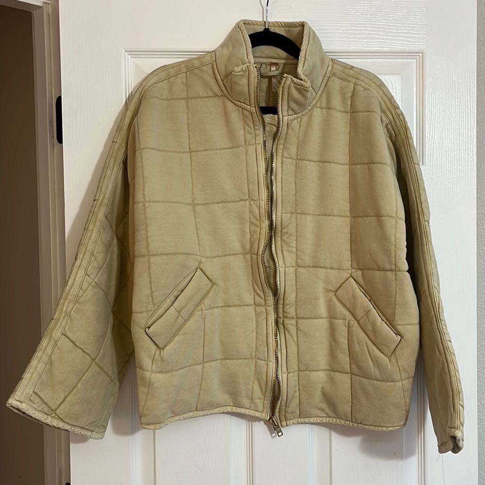 Free People Dolman Quilted Knit Jacket